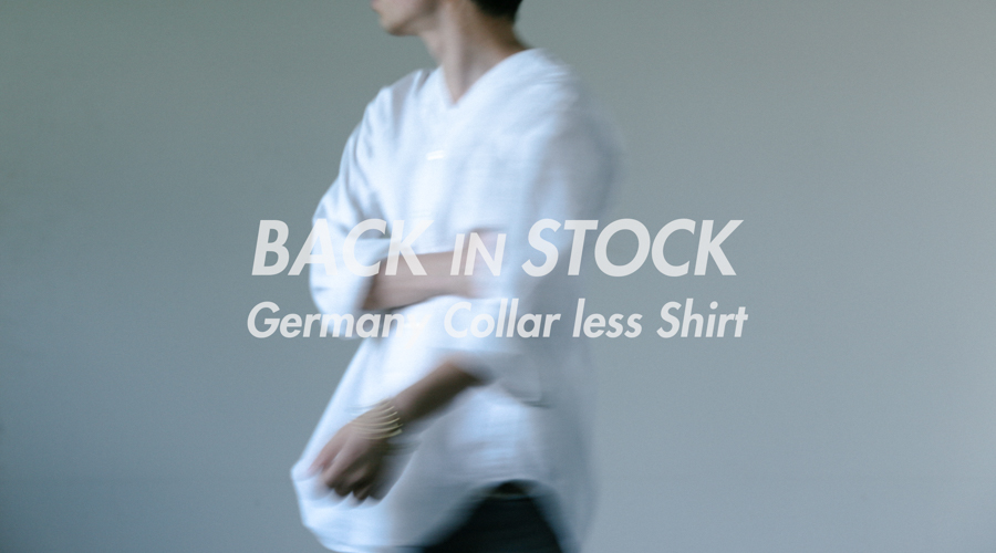 再入荷：ドイツ カラーレスシャツ