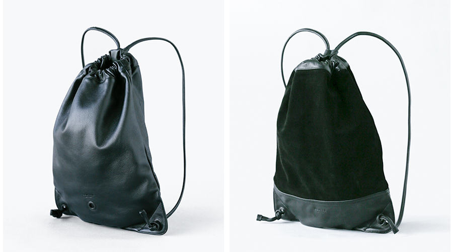 HENTEN Leather Drawstring Bag / レザーナップサックの入荷 | fifth 